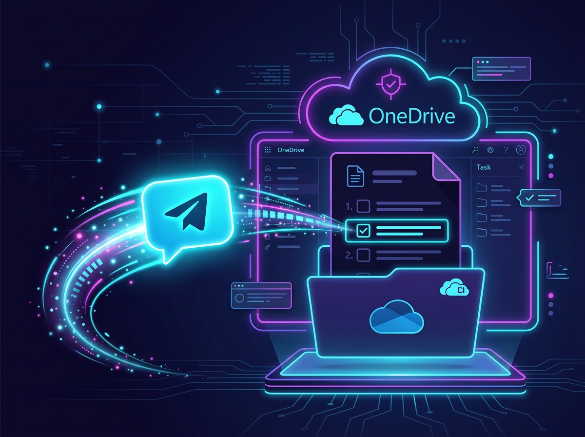 Telegram to OneDrive Task Logger